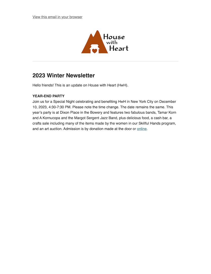 2023 Winter Newsletter