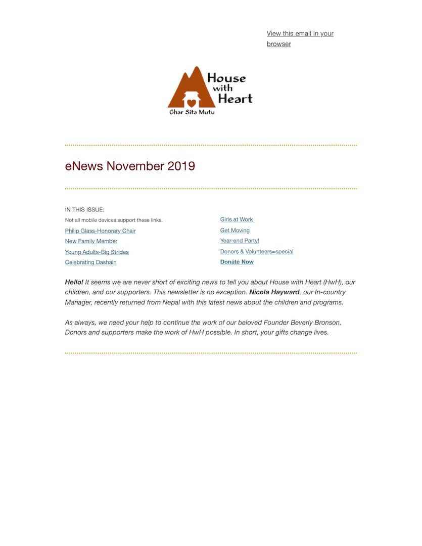 2019 November eNews