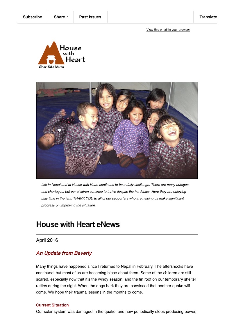 2016 April Newsletter