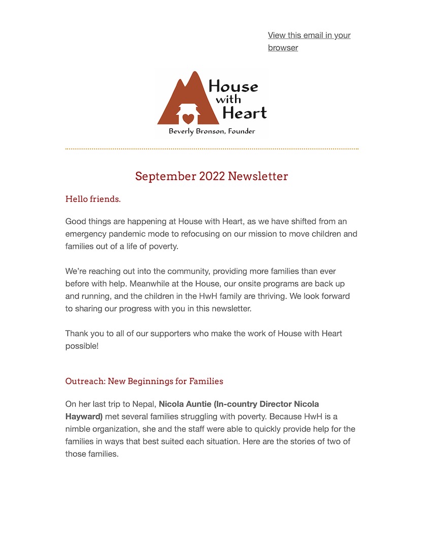 Latest September 2022 Newsletter