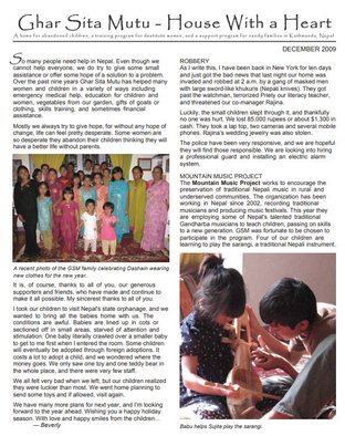 2009 December Newsletter