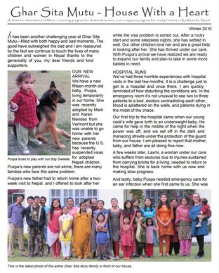 2010 Winter Newsletter