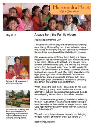 2012 May Newsletter