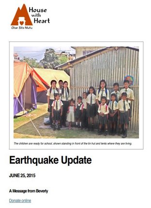 2015 June Earthquake Update