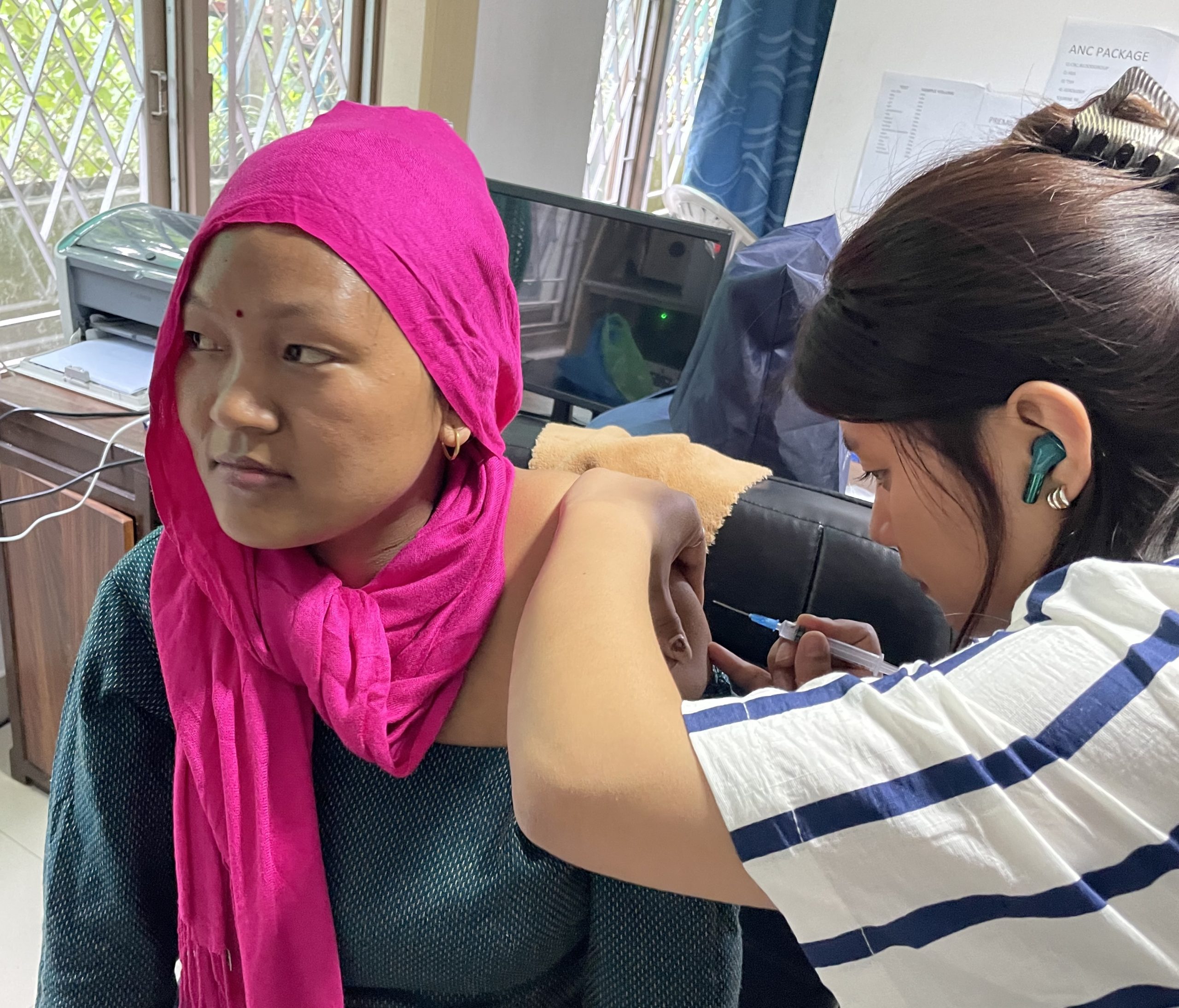 Photo May 31 2025, 4 58 53 PM A local factory worker receives a no-cost HPV vaccination.