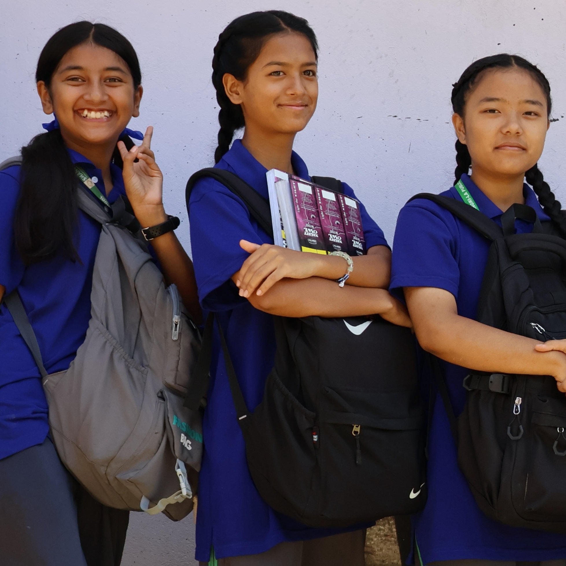 Abhaya (left), Ashika (middle), Sabina (right)