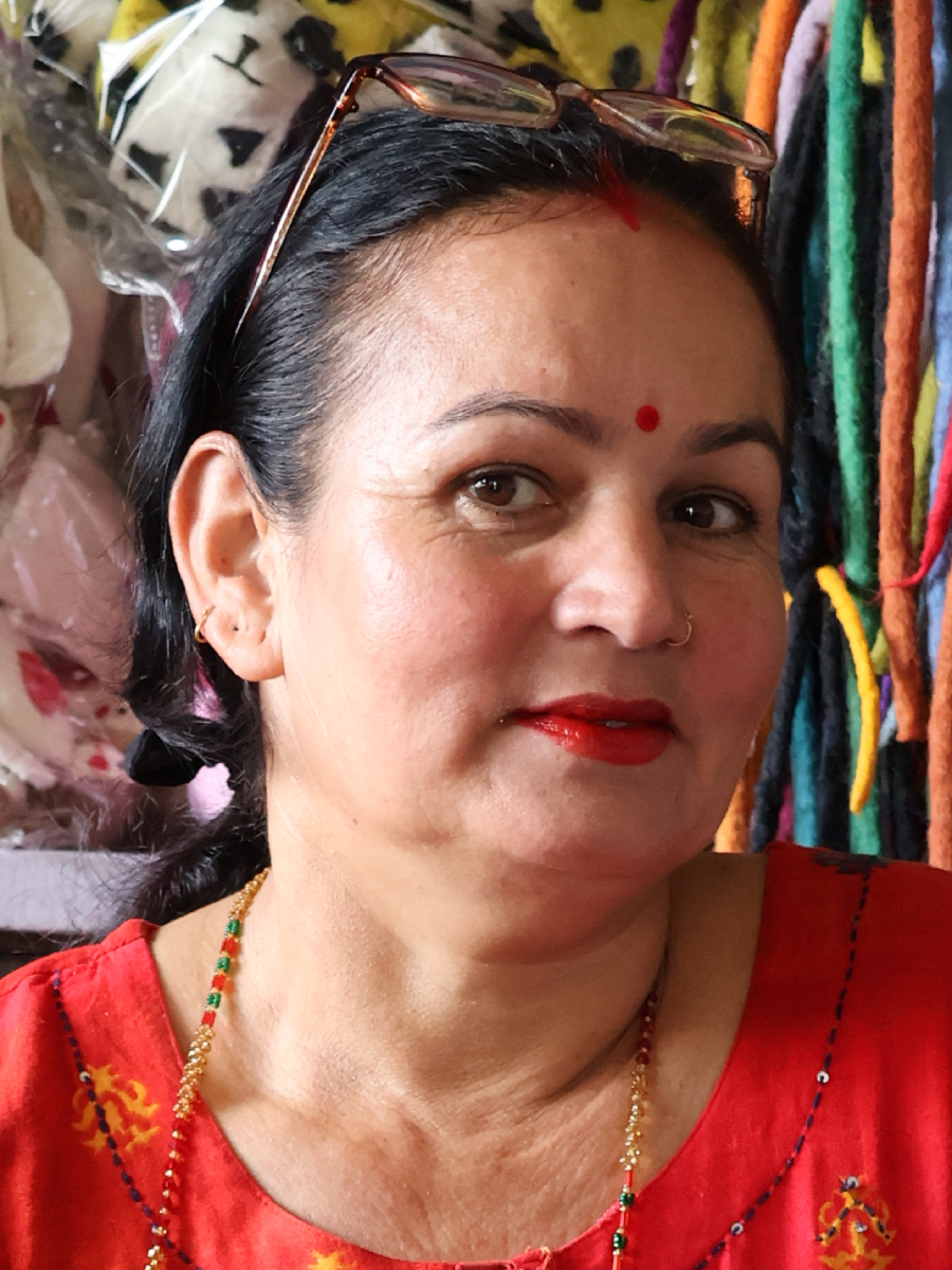 Bimala Devi Niraula (Felting Training Worker) CROPPED Bimala Devi Niraula, Felting Program Artisan