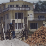 Early House with Heart residence building under construction in Kathmandu